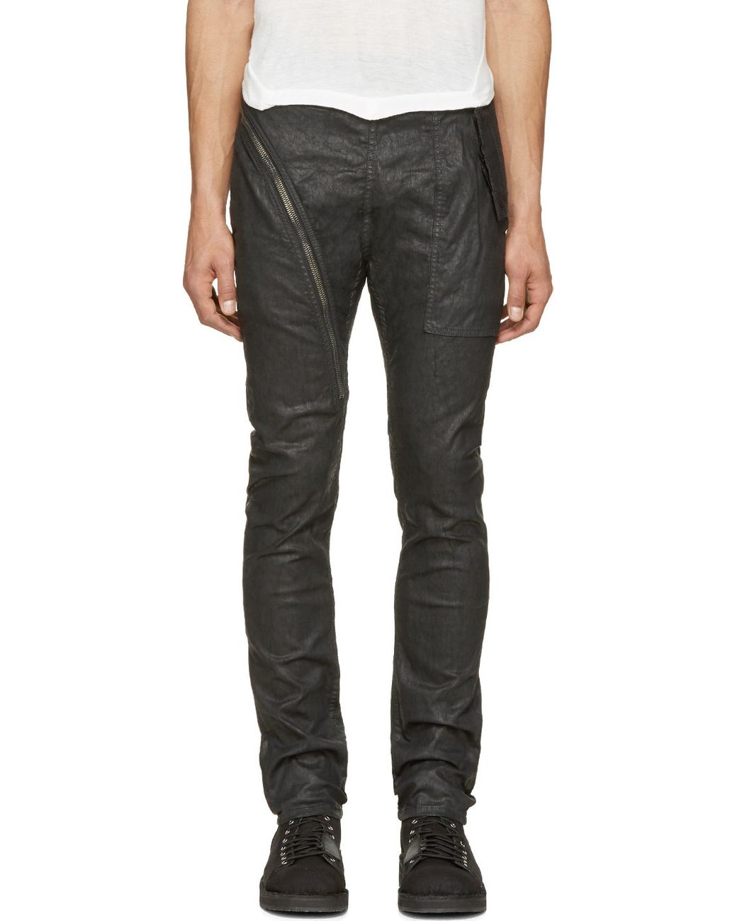 Rick Owens DRKSHDW Black Coated Aircut 
