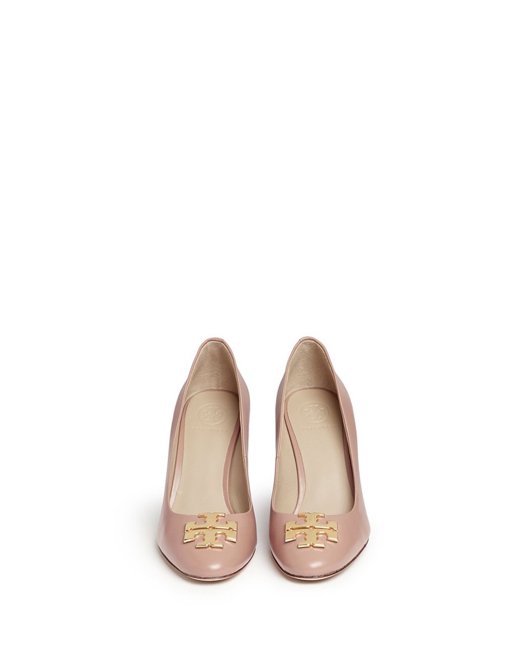 Tory Burch 'raleigh' Leather Wedge Pumps in Pink | Lyst