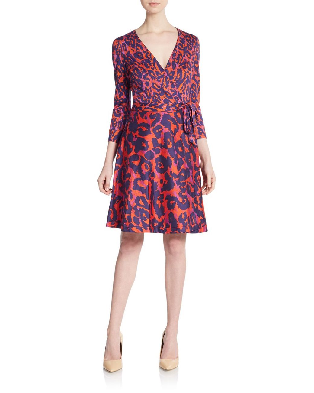 Diane von Furstenberg Amelia Silk A line Wrap Dress Lyst