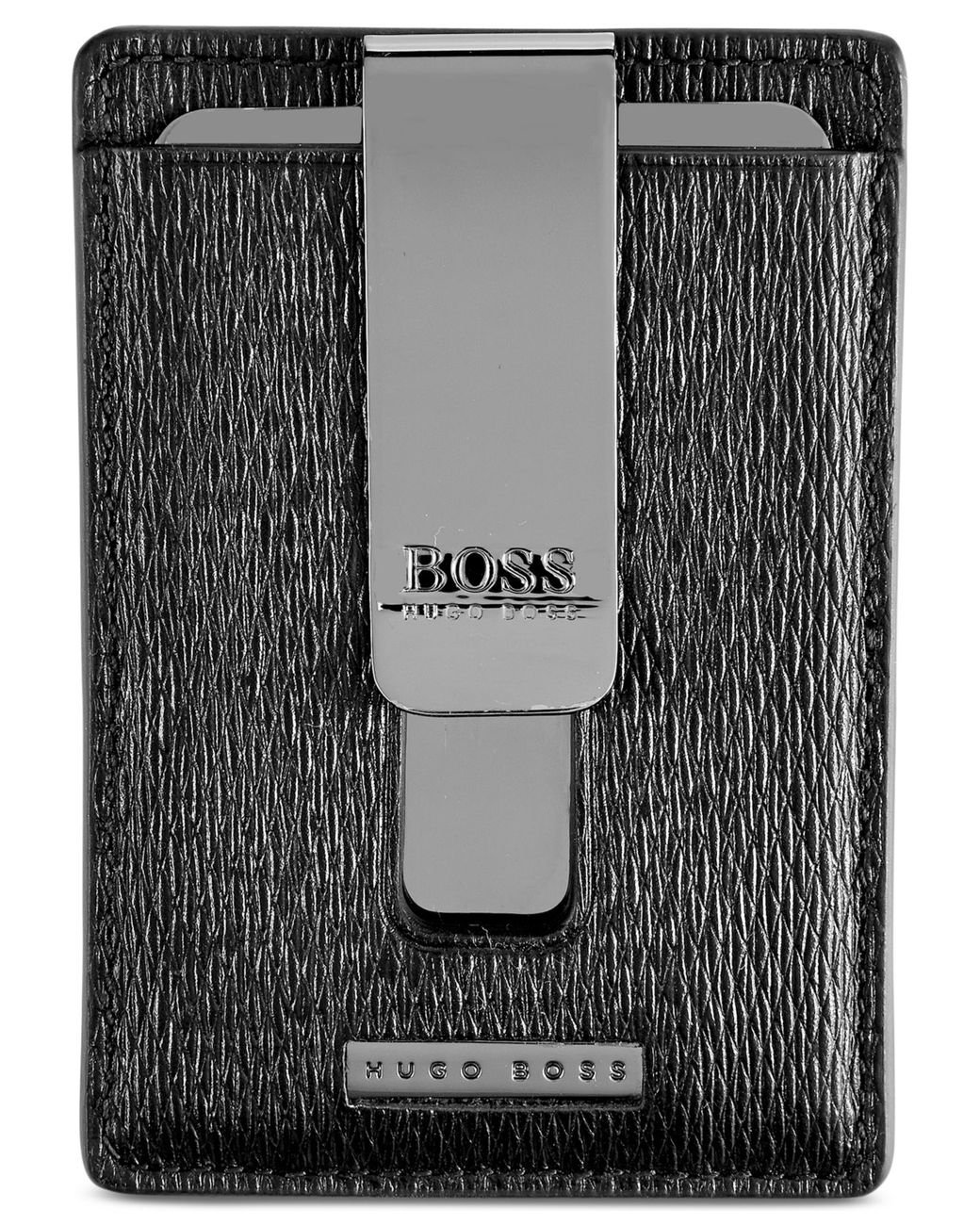 hugo boss card holder with money clip