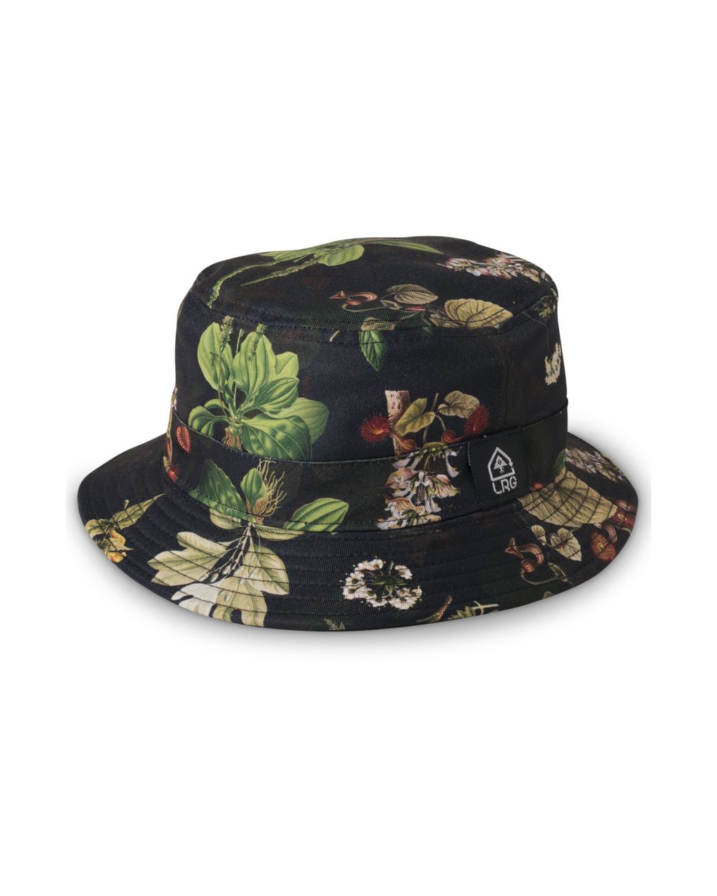 LRG Floral Print Bucket Hat in Black for Men | Lyst