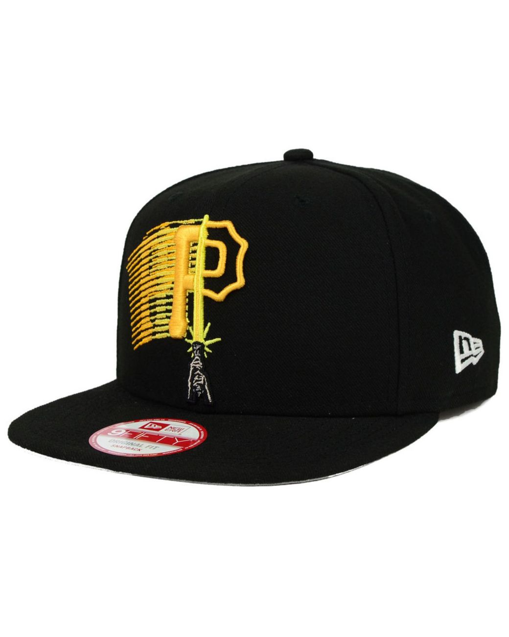 KTZ Pittsburgh Pirates Star Wars Logoswipe 9Fifty Snapback Cap in Black
