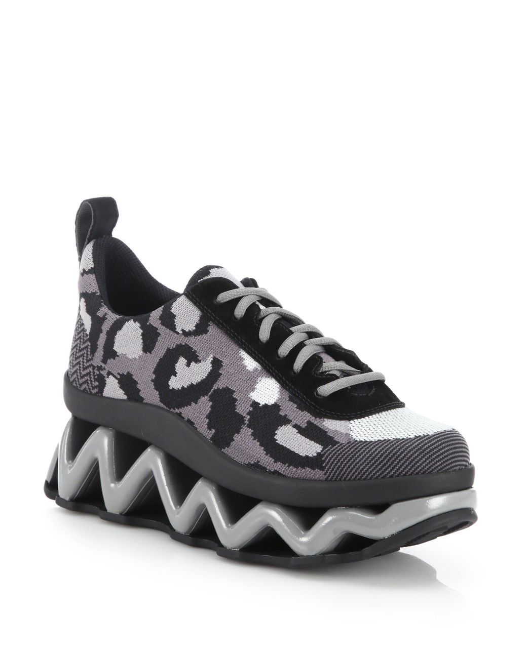 Marc By Marc Jacobs Ninja Wave Textile & Leather Platform Sneakers in Black  | Lyst