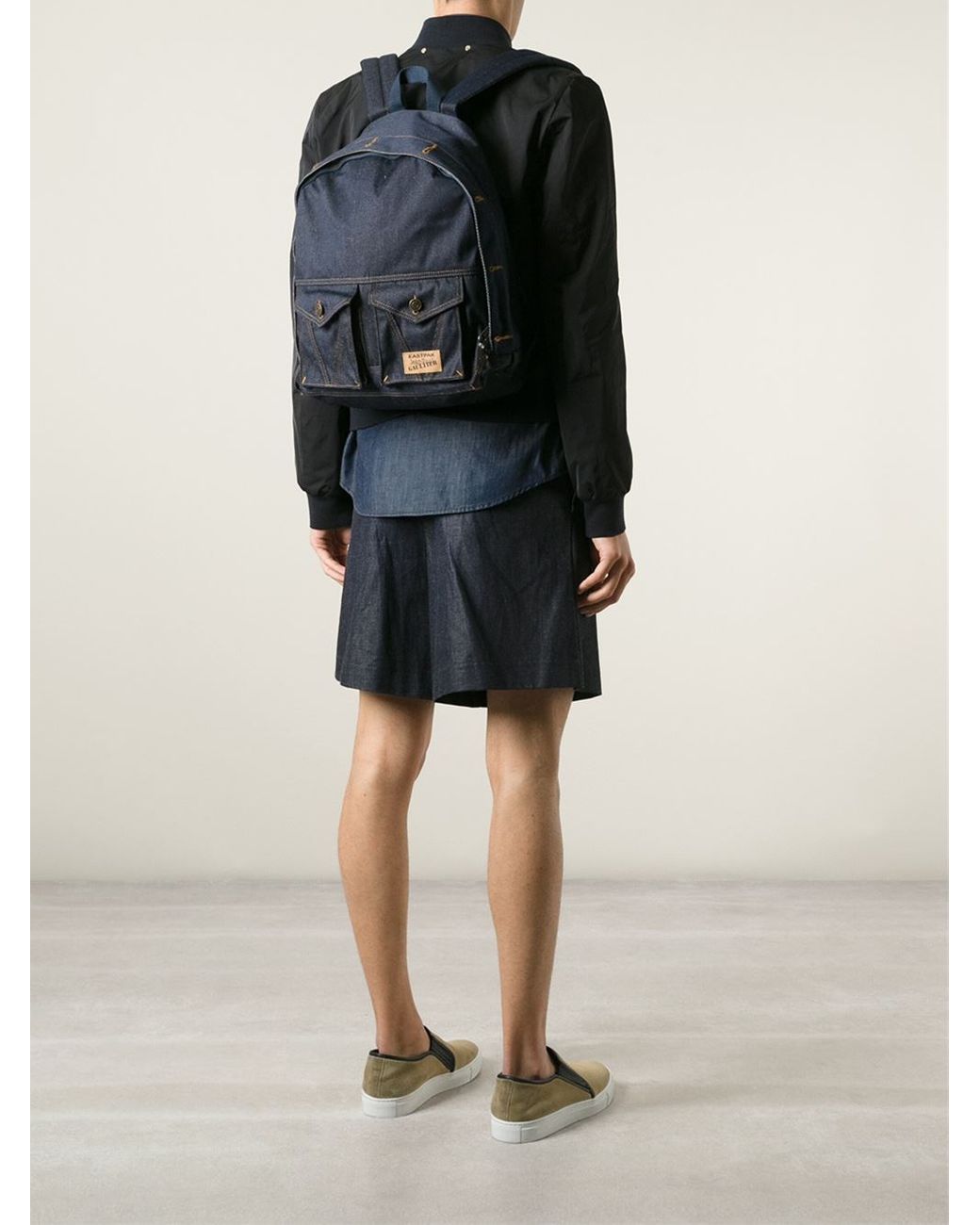 Eastpak Eastpack X Jean Paul Gaultier 'Jeans' Backpack in Blue for Men |  Lyst