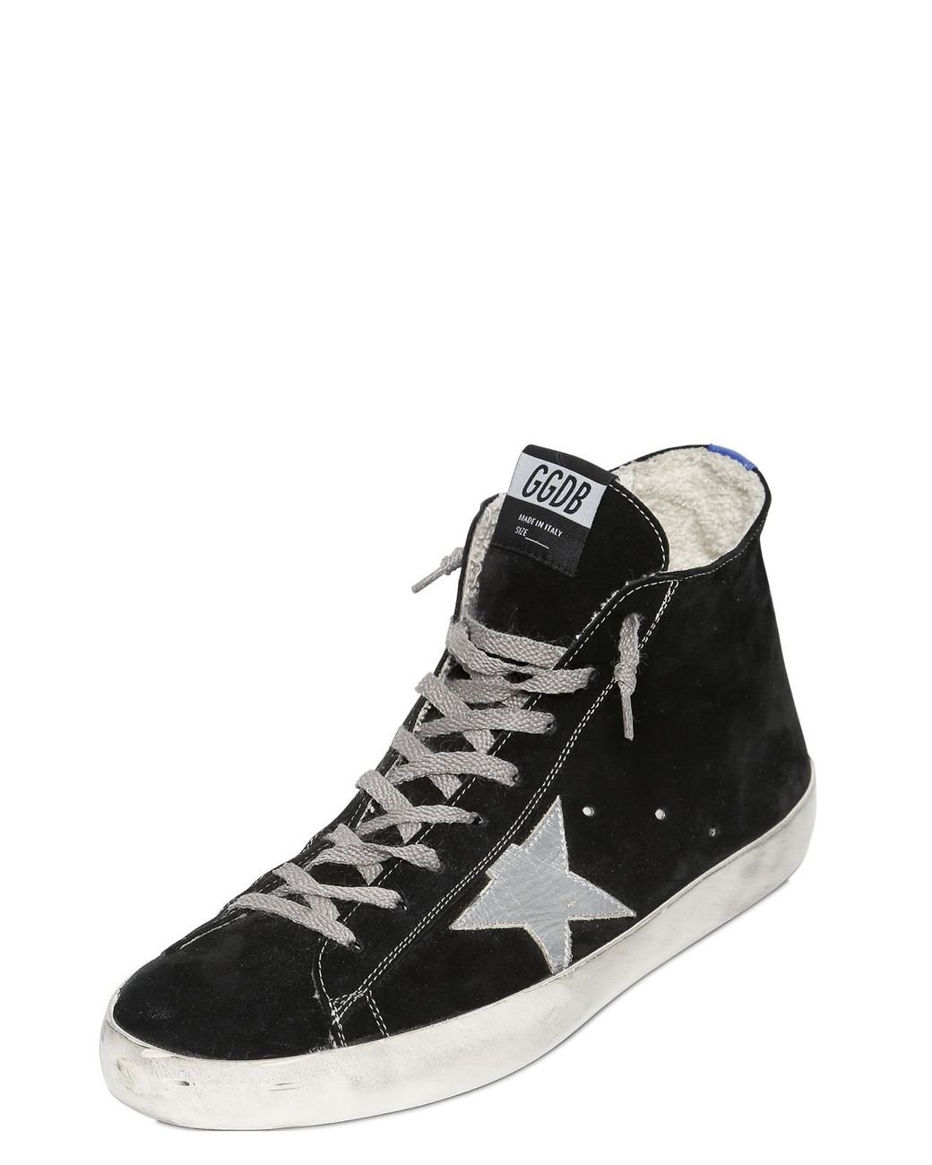 Golden goose black high tops 2025