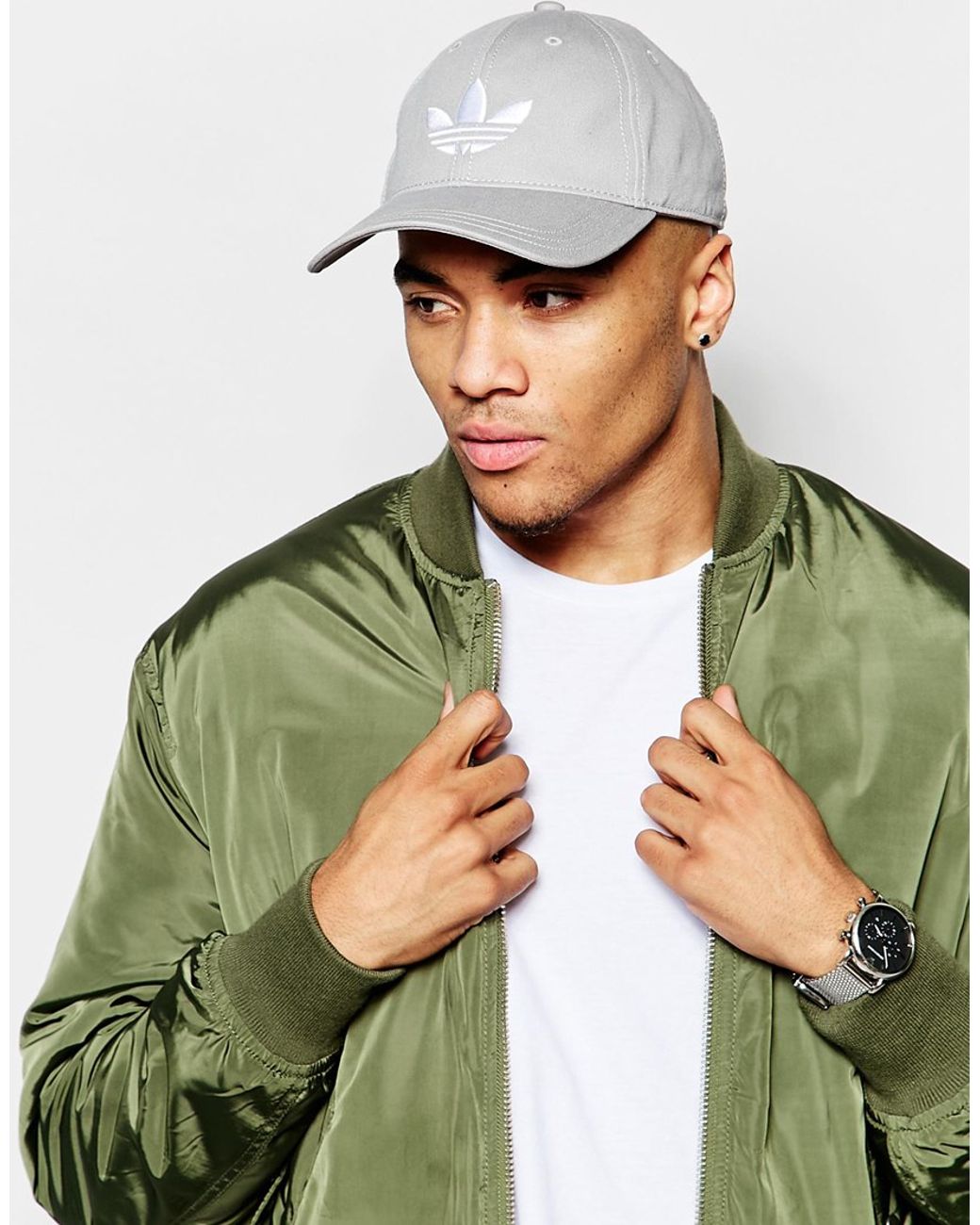 Adidas gray cap sales