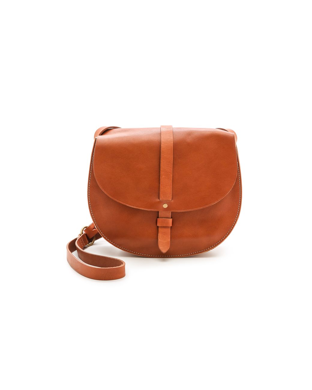 Madewell Woven Strap Saddle Bag Bandana Red in Brown Lyst