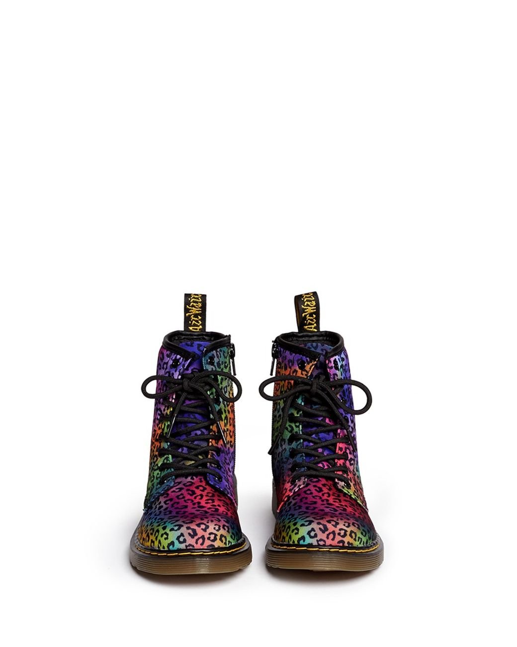 Dr. Martens 'Delaney' Leopard Print Dégradé Canvas Kids Boots | Lyst