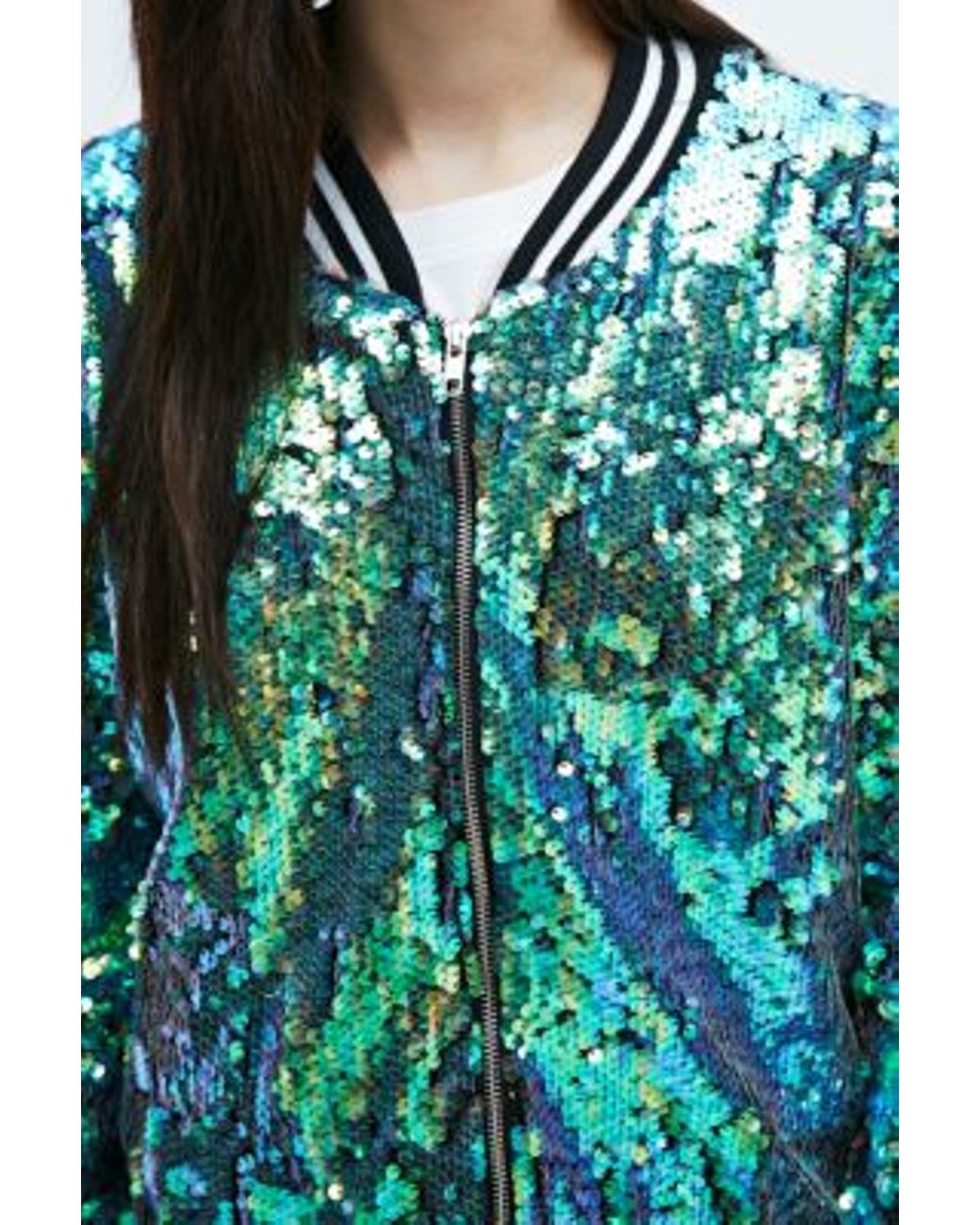 Jaded london sequin bomber jacket sales