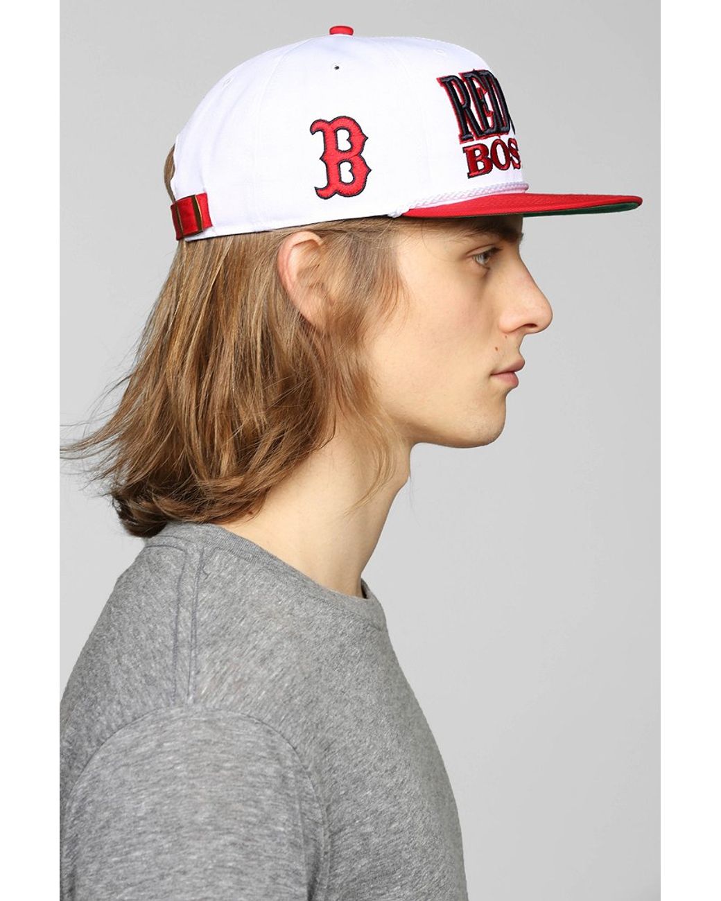 Strapback Boston Red Sox Cap Navy Wool - 47 Brand Reference