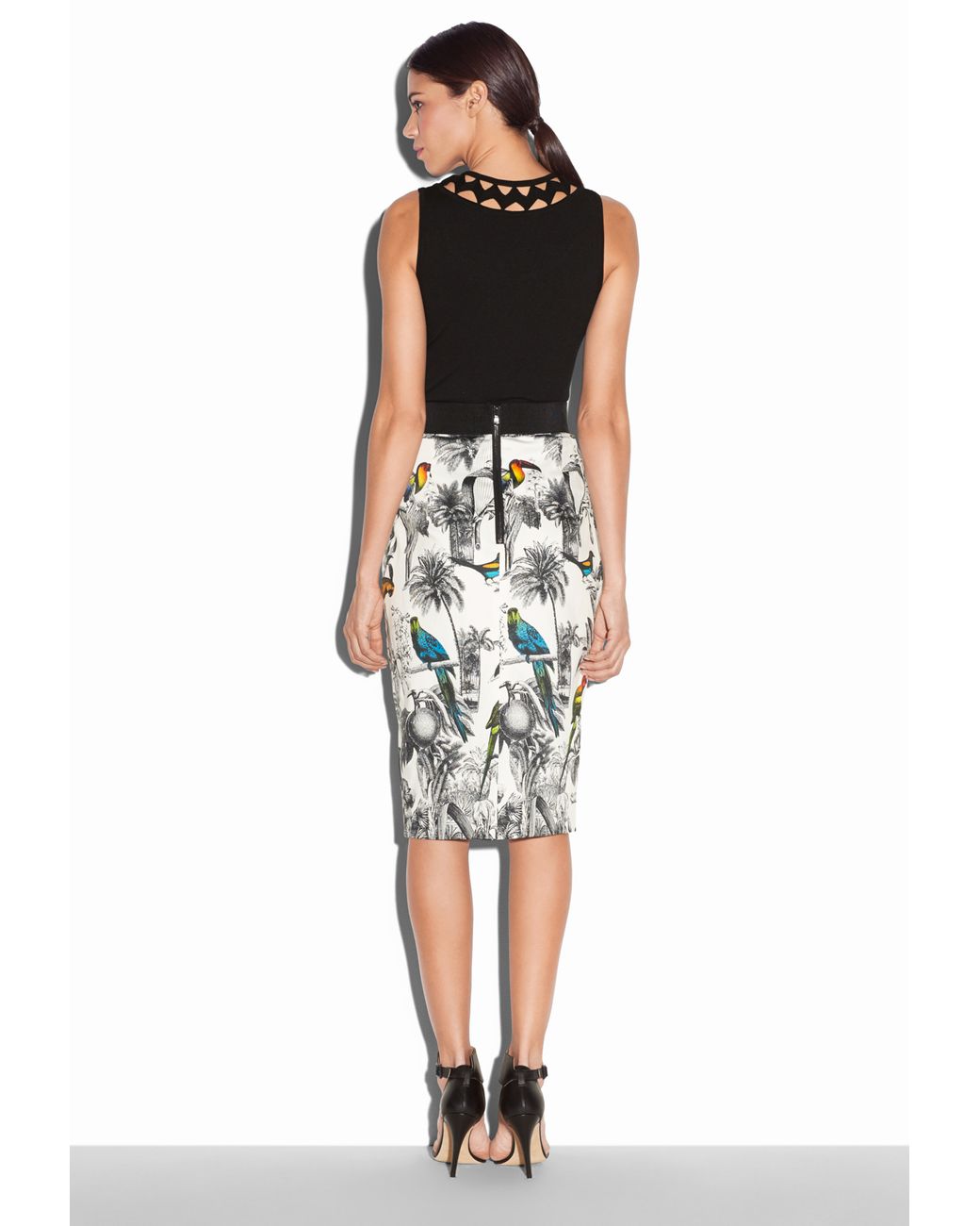 Milly sequin top midi pencil skirt