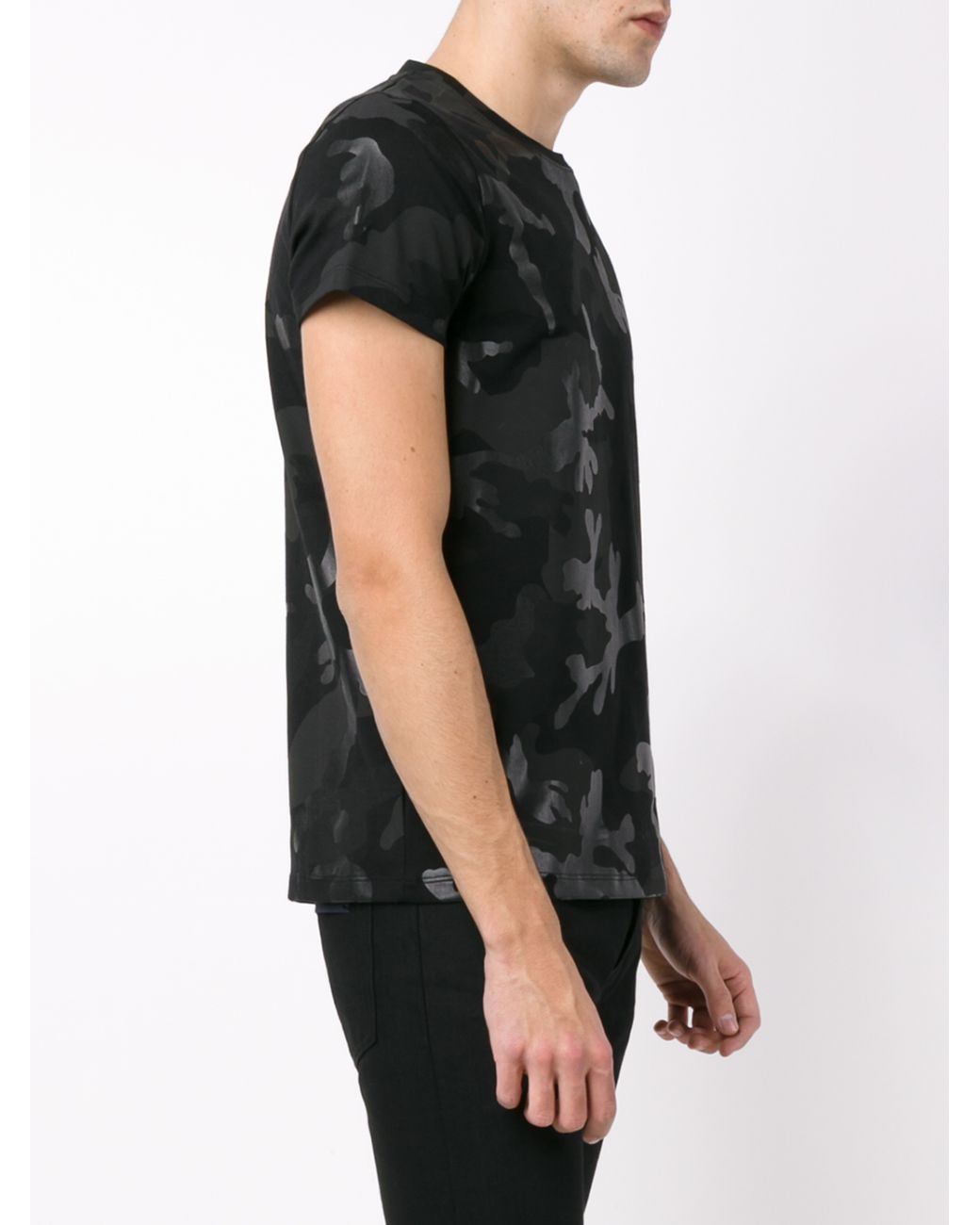 Valentino Camouflage T-shirt in Black for Men | Lyst