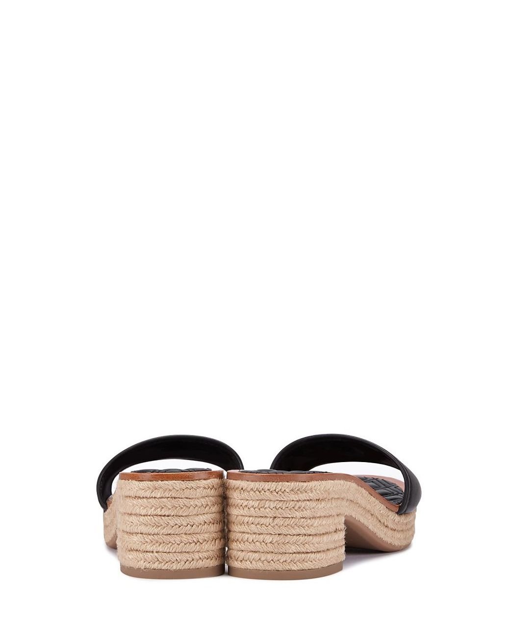 Tory Burch Fleming Espadrille Slide in Black Lyst