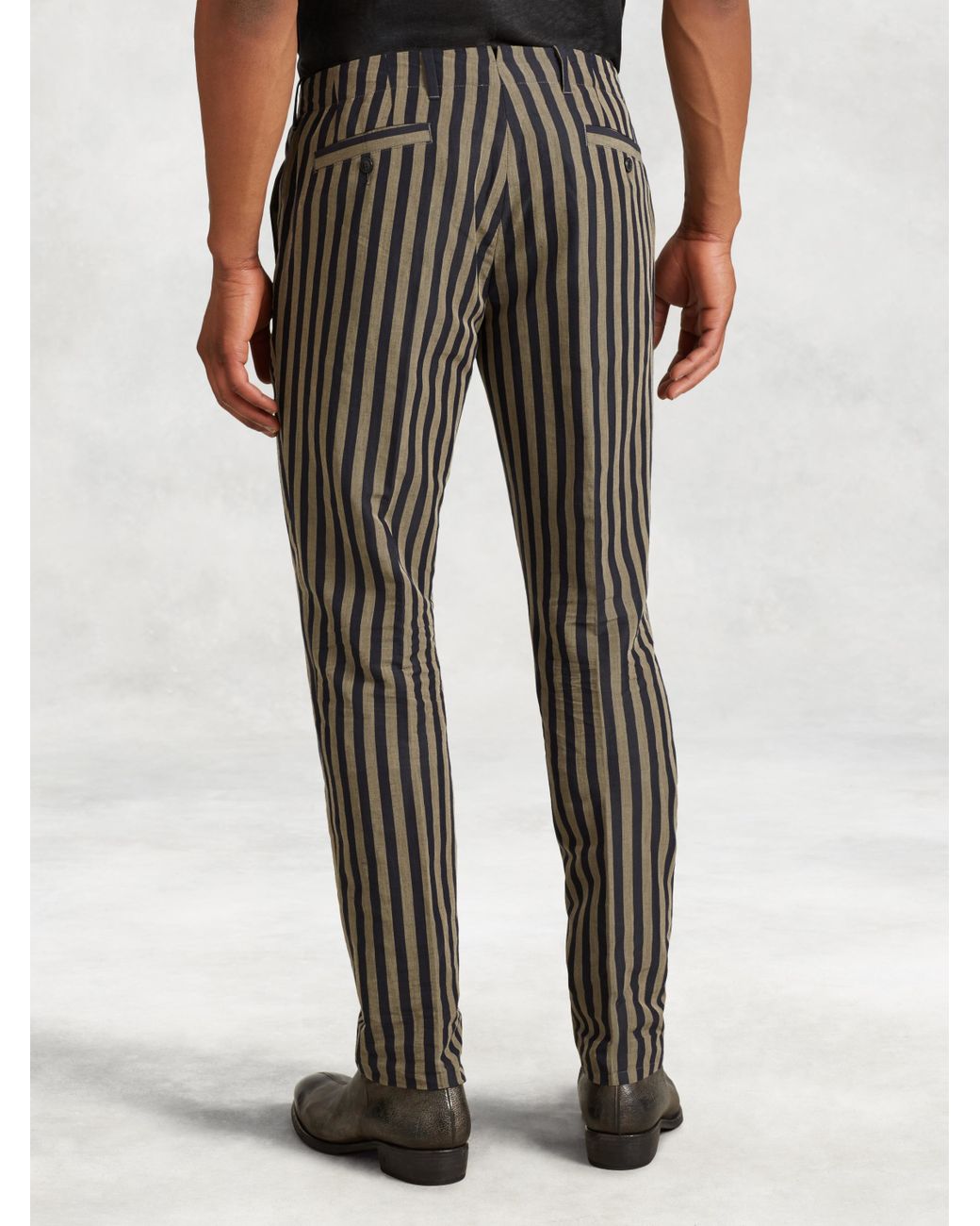 Mens vintage striped pants 2025