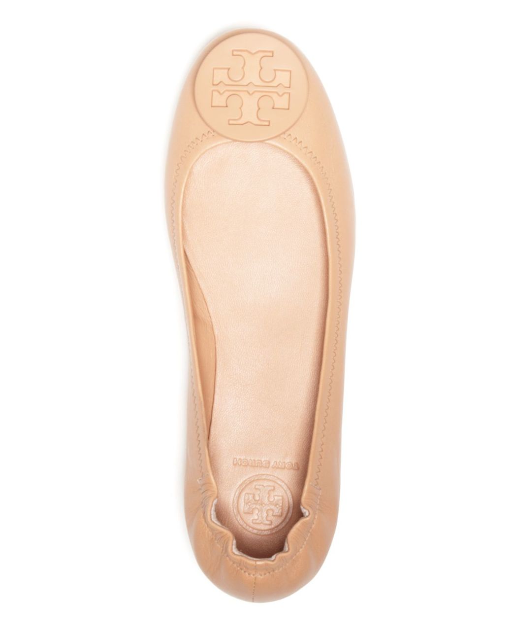 Tory Burch Ballet Flats - Minnie Travel in Yellow | Lyst