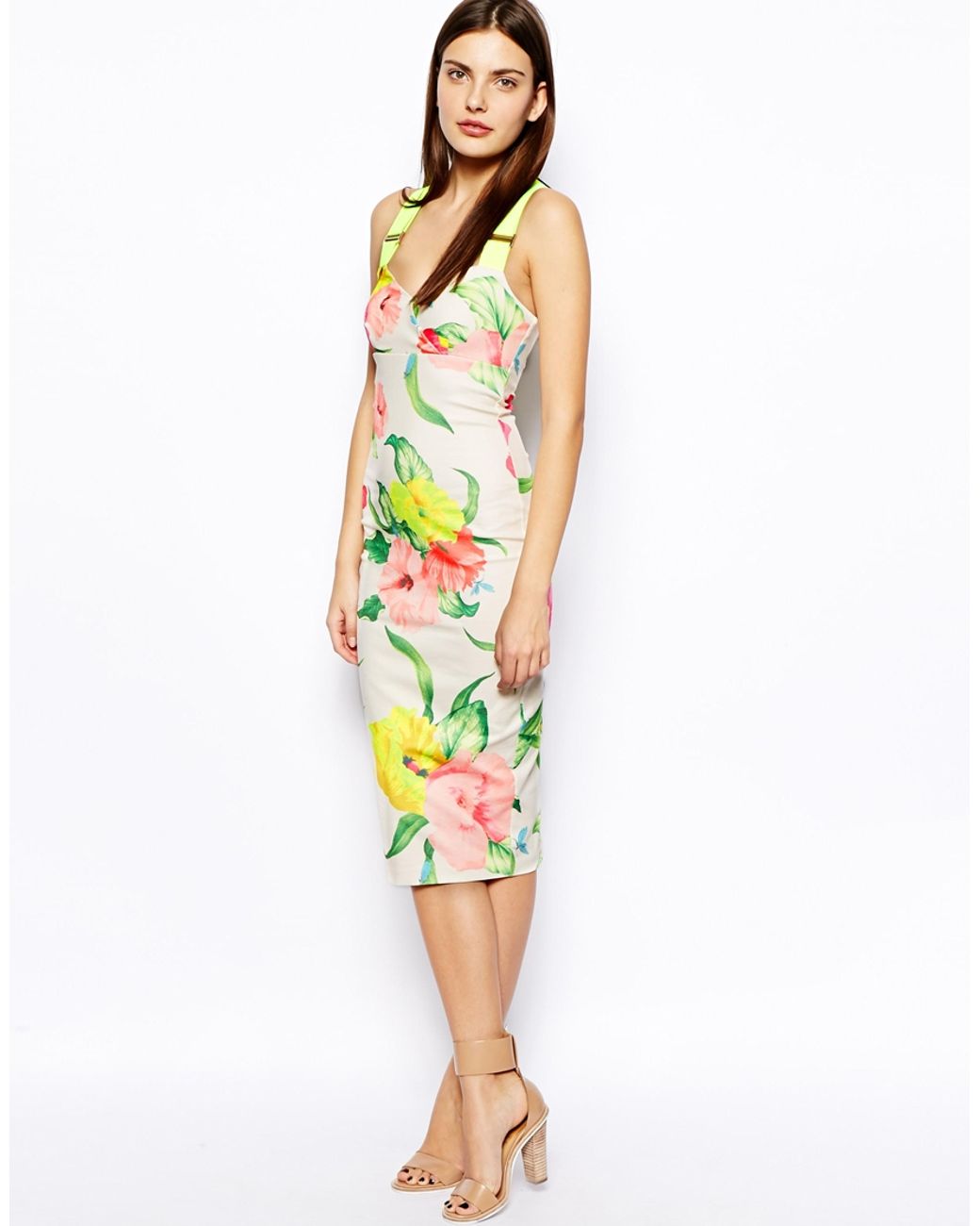 Ted baker top buckle strap dress