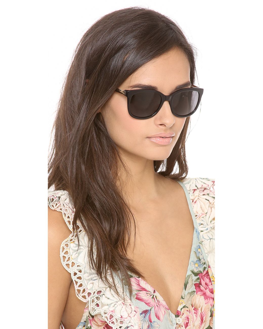 Kate Spade Gayla Sunglasses in Black | Lyst