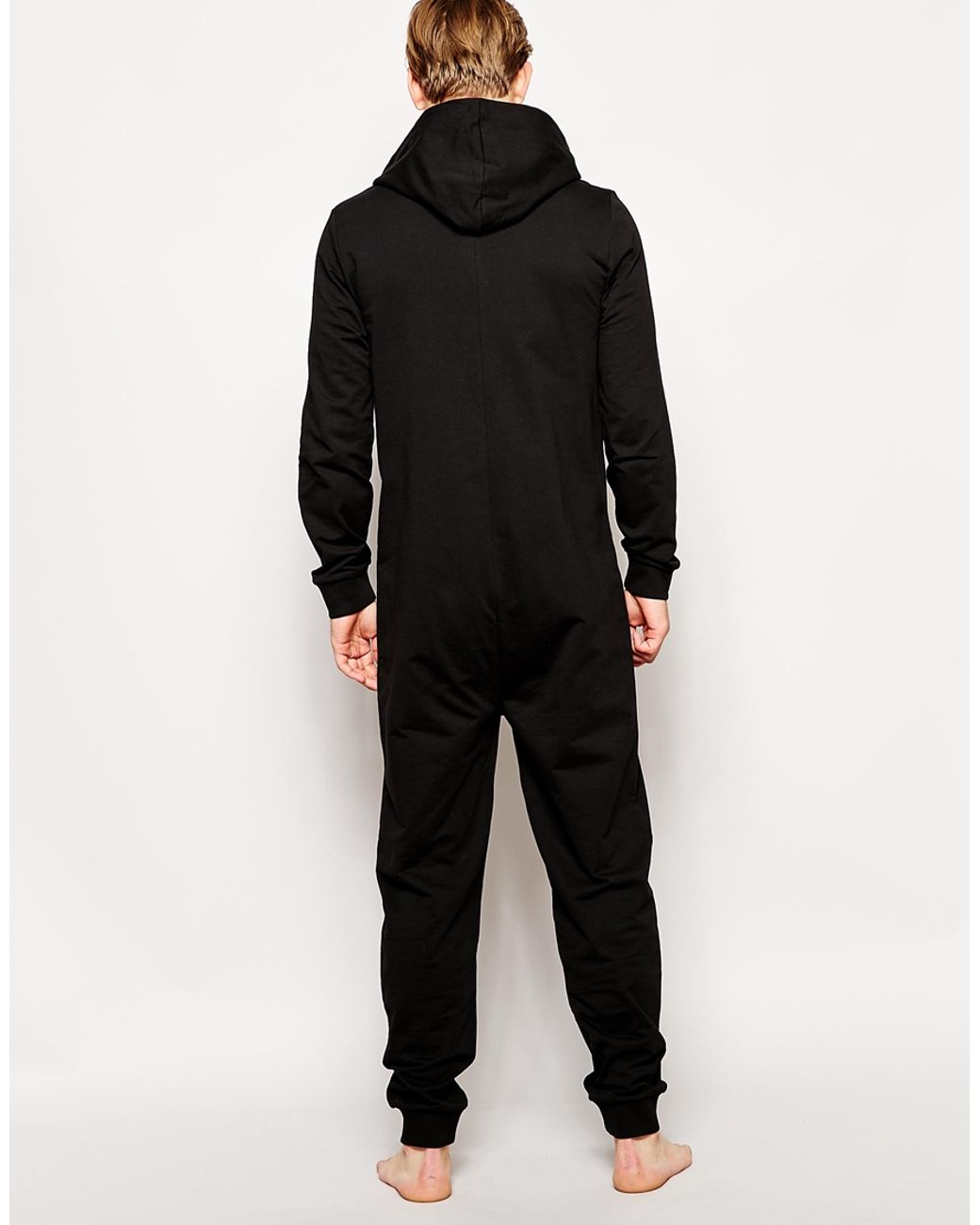 ASOS Onesie With Tuxedo Print in Black for Men Lyst