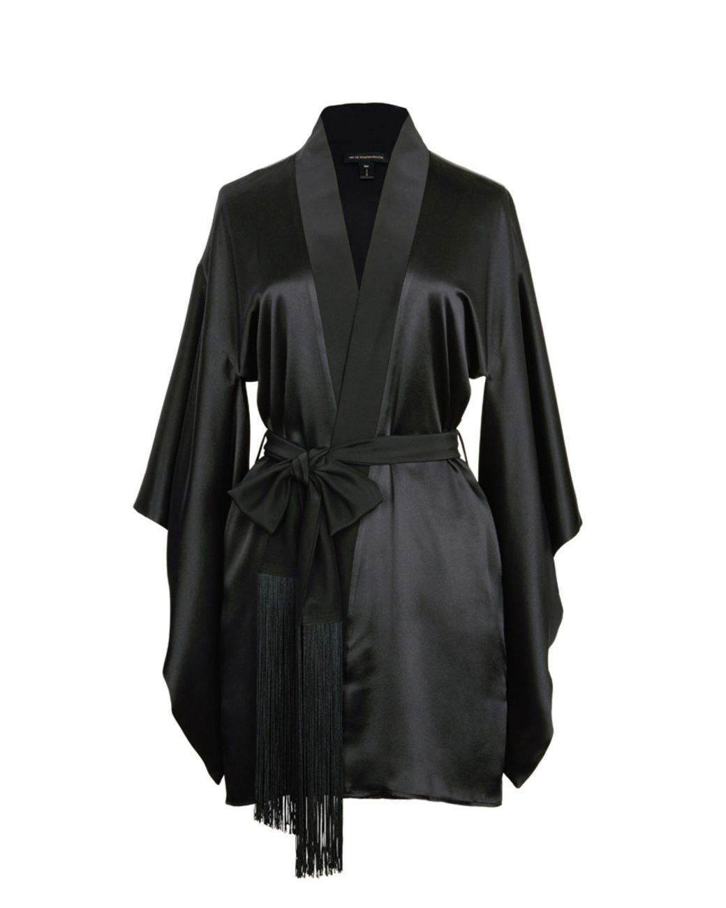 Kiki de Montparnasse 'amour' Silk Kimono Robe in Black | Lyst