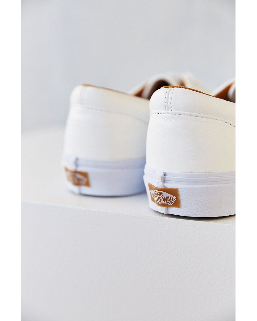 Vans Era Premium Leather Men'S Sneaker in White for Men | Lyst