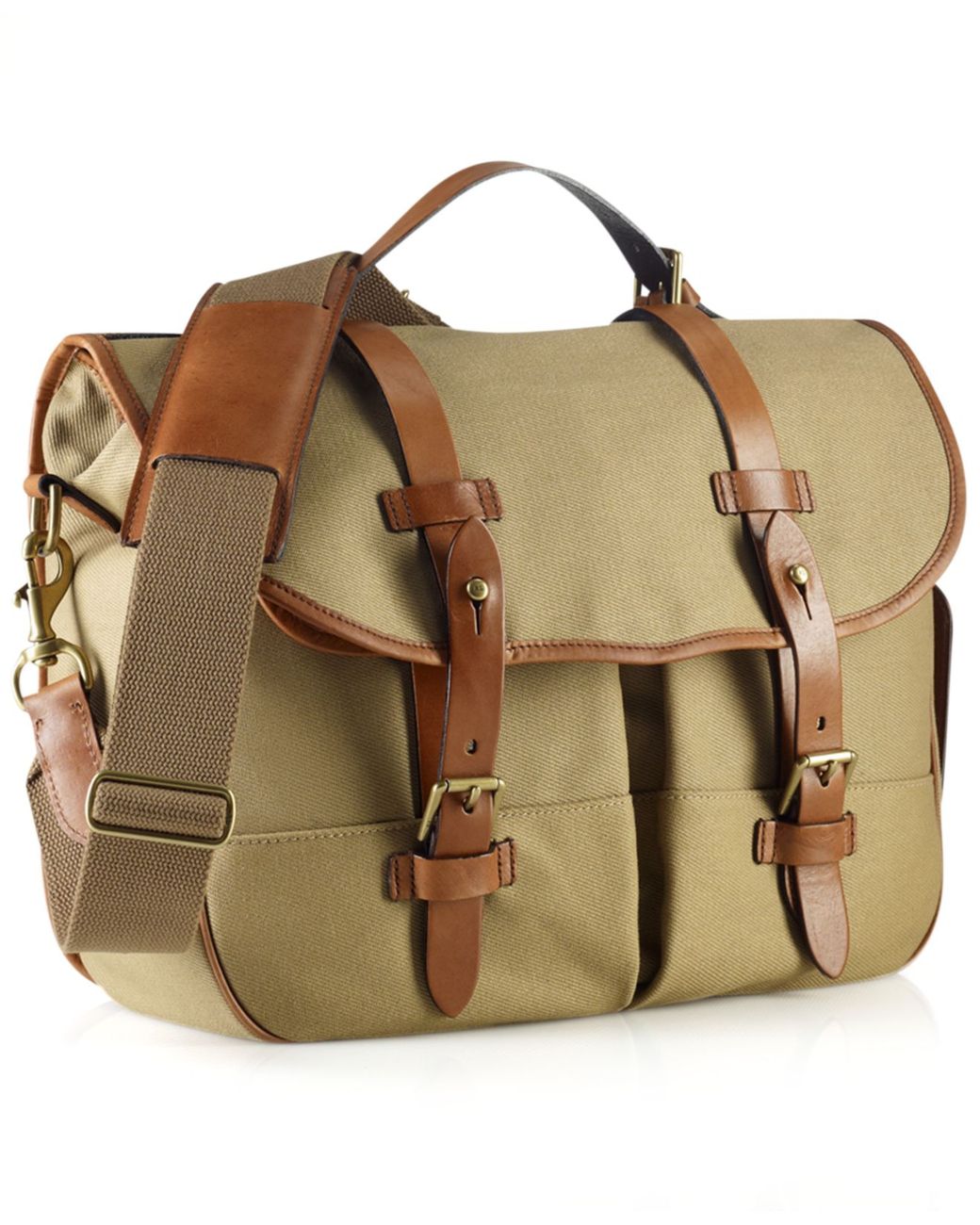 Polo Ralph Lauren Core Canvas Messenger Bag in Natural for Men | Lyst