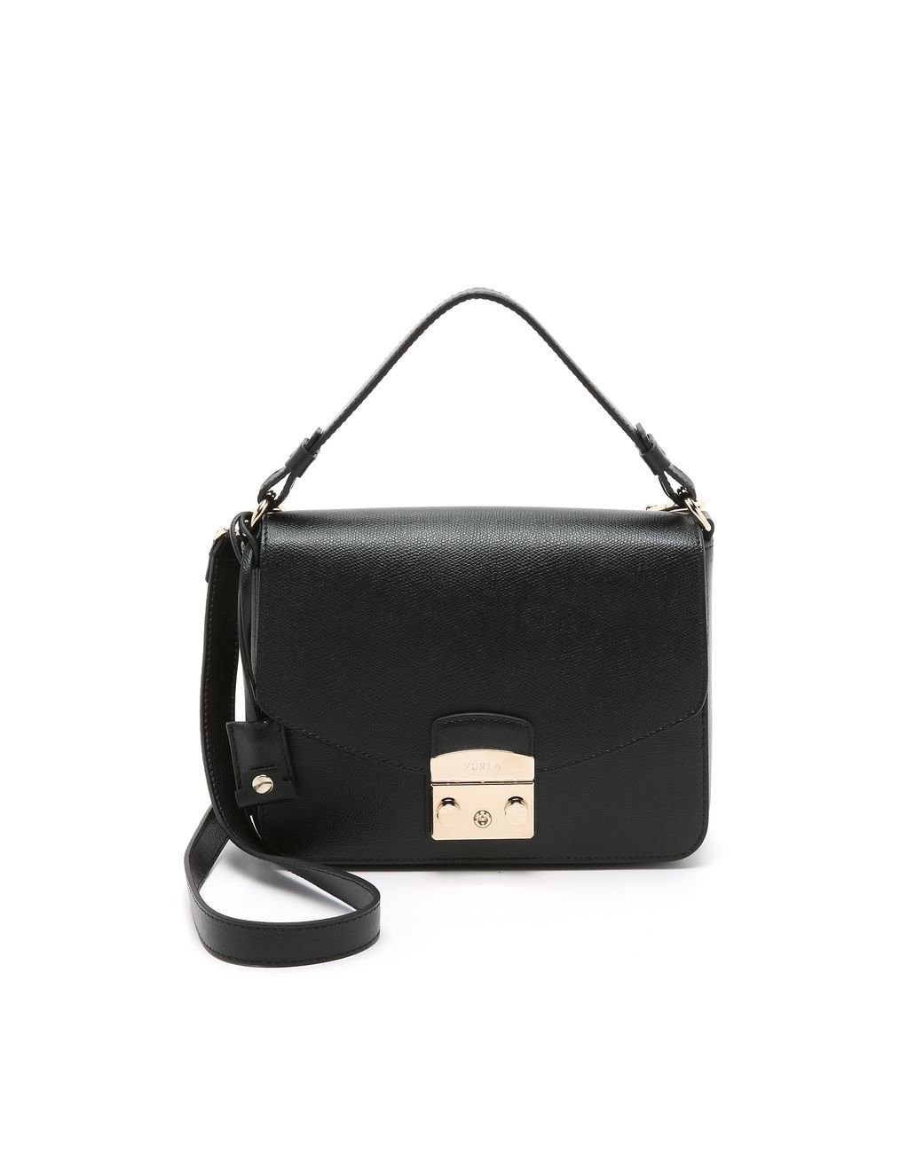 Furla Metropolis Small Shoulder Bag in Black | Lyst