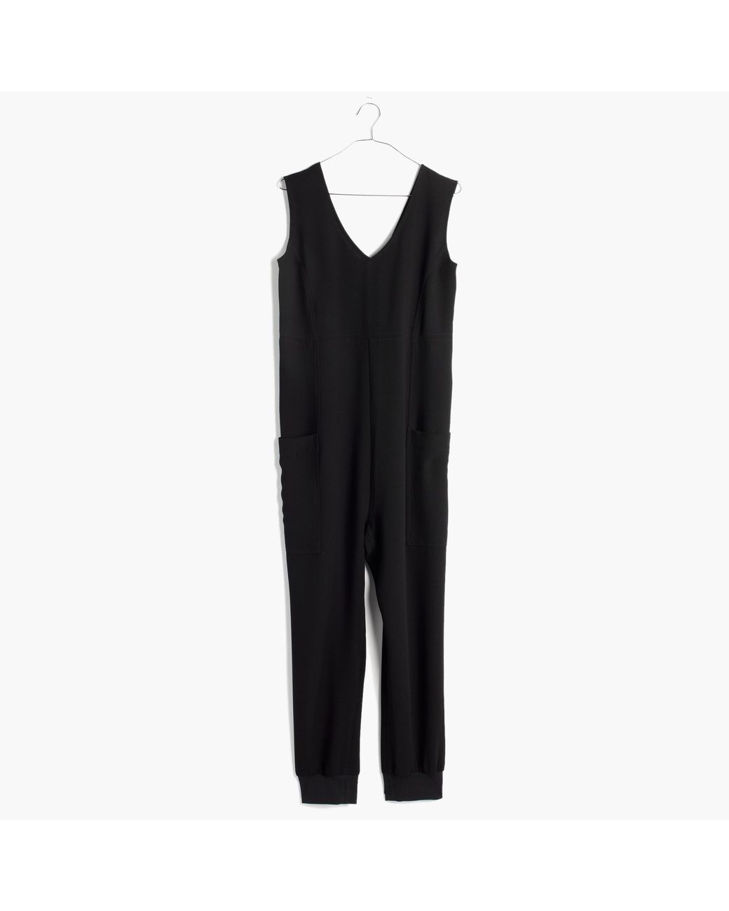 Madewell Kent Sleeveless Jumpsuit in Black | Lyst