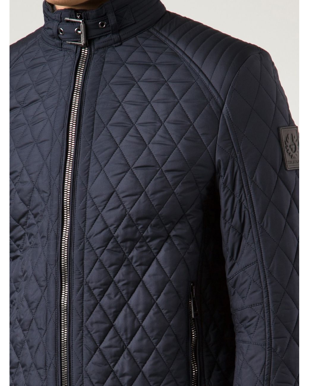 Belstaff Quilted Jacket in Blue for Men | Lyst