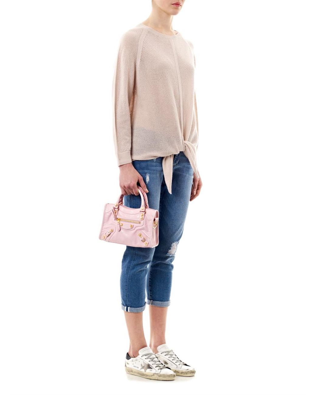 Diskant kaos spids Balenciaga Giant Mini City Bag in Pink | Lyst