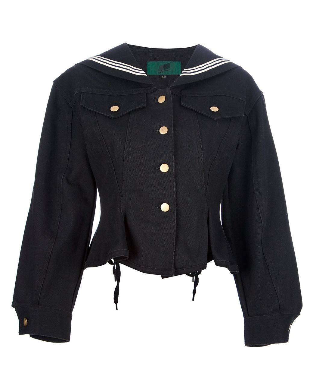 Junior Gaultier セーラージャケット 48 Jean Paul Gaultier Junior Gaultier Denim Jacket - '90s