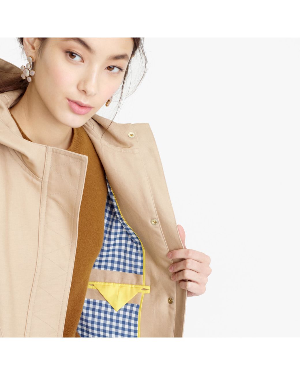 J.Crew Chateau Trench Coat in Brown Lyst