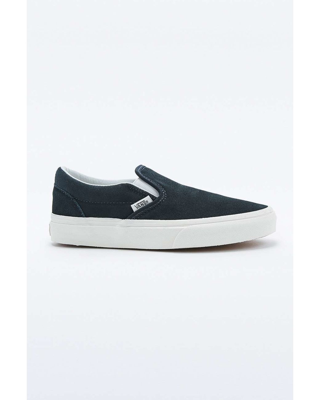 Blue suede vans slip ons best sale