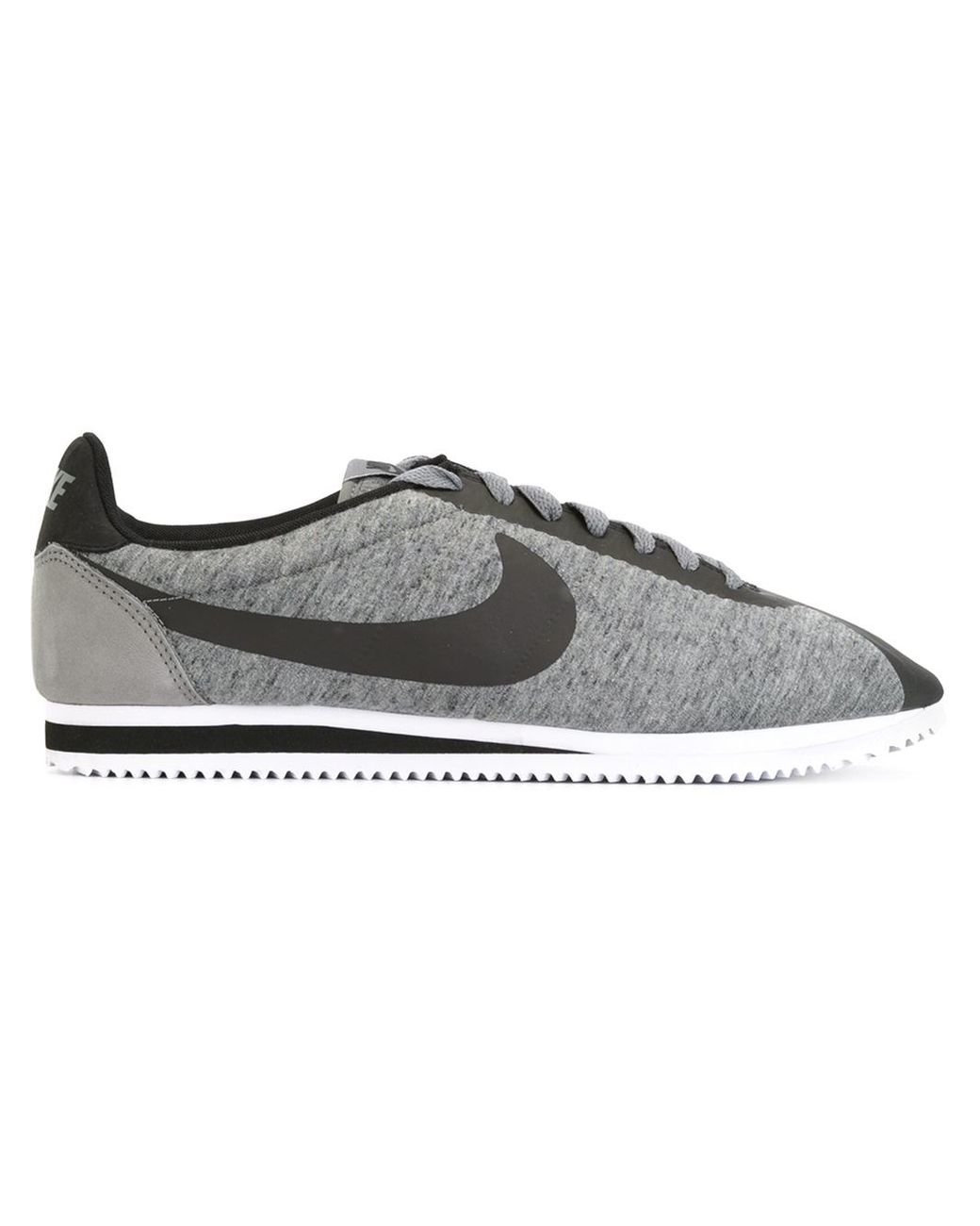 Nike 'cortez Fleece' Sneakers in Grey (Gray) for Men | Lyst