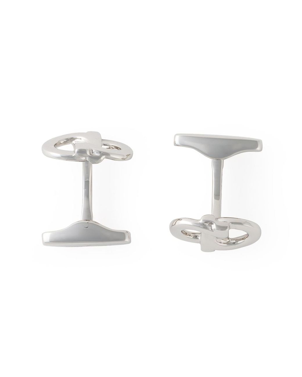 Ferragamo Gancini Cufflinks in Metallic for Men | Lyst