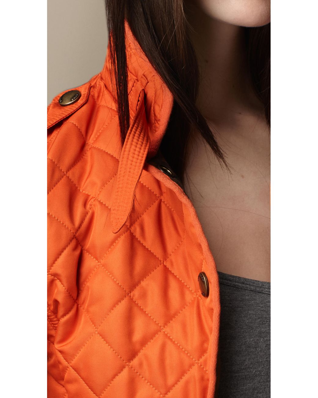 Burberry jacket womens orange 2025