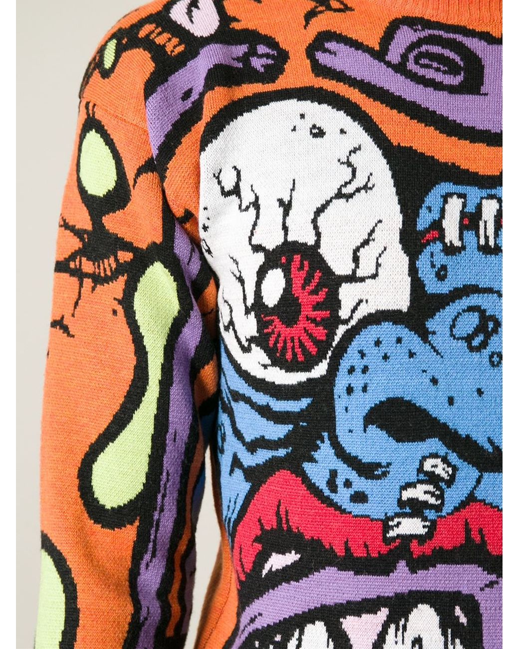 Jeremy Scott Monster Face Sweater for Men | Lyst Jeremy Scott Monster Face Sweater for Men | Lyst