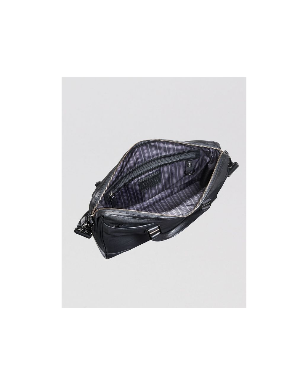 Tumi Beacon Hill Irving Slim Leather Brief in Black for Men | Lyst