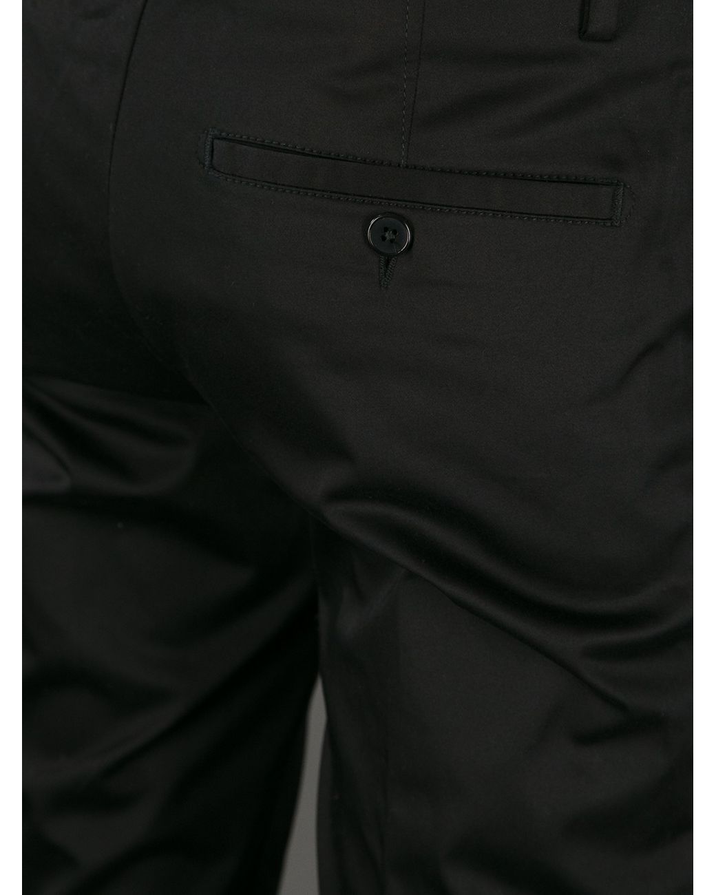 Acne Studios Max Satin Trouser in Black 