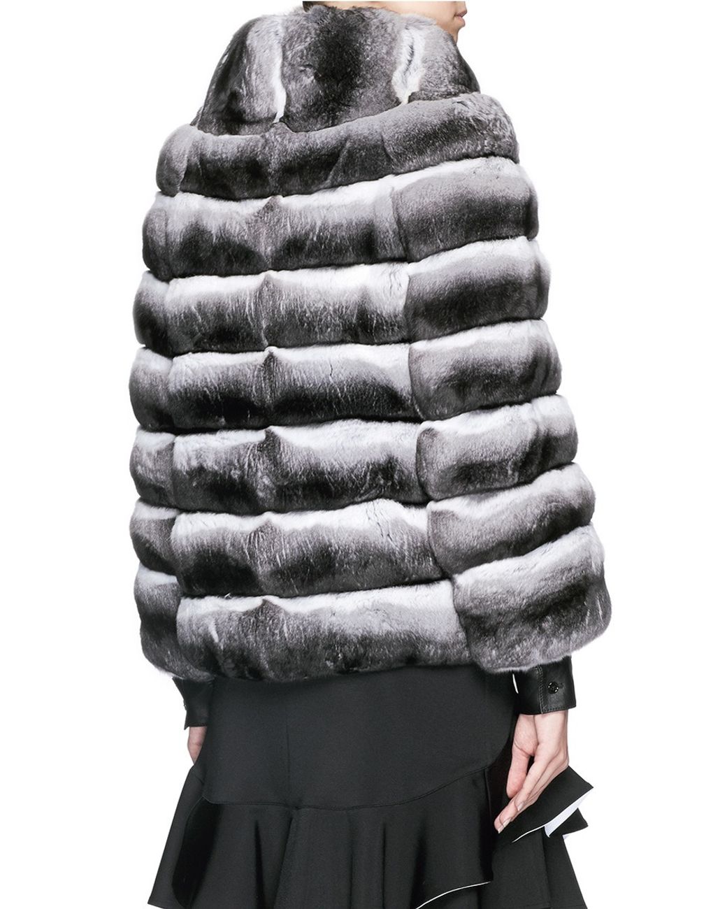 Yves Salomon Chinchilla Fur Coat in Gray | Lyst