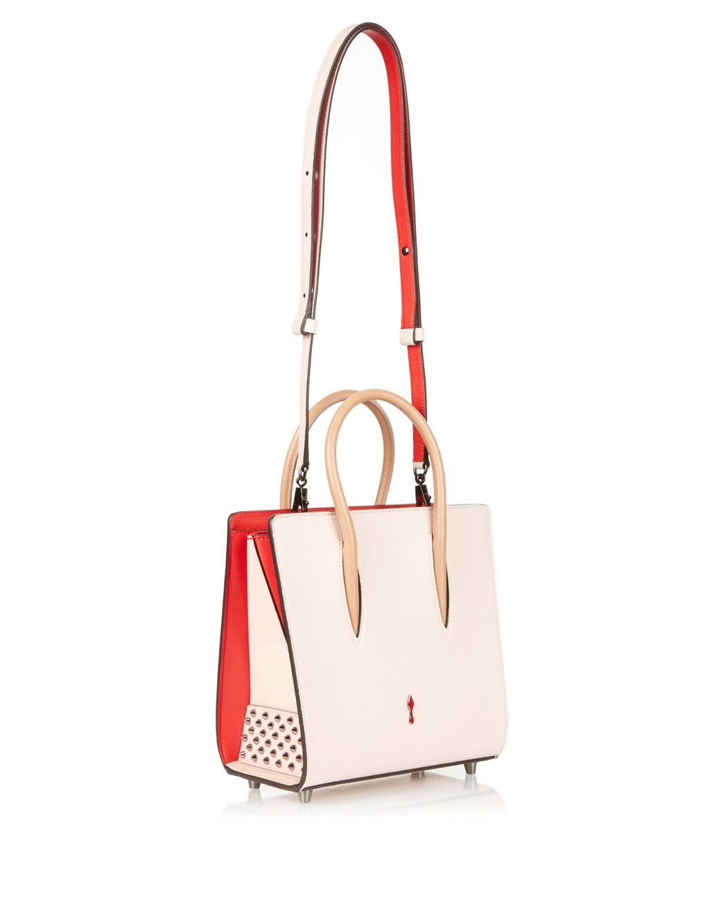 Christian Louboutin Paloma Small Leather Tote in Natural | Lyst