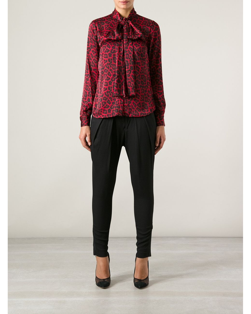 Michael kors red clearance blouse