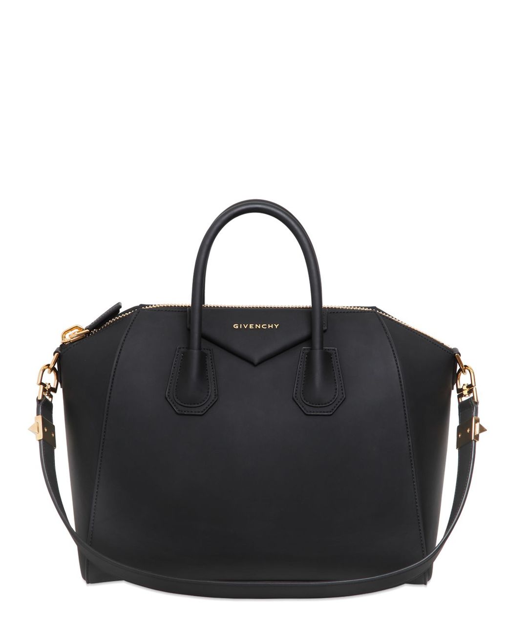 Givenchy Medium Antigona Rubber Effect Bag in Black Lyst