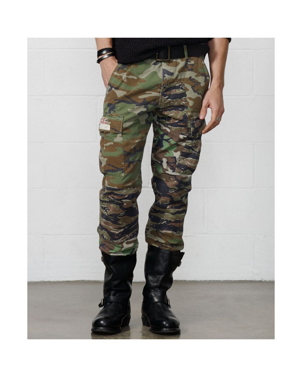 Denim Supply Ralph Lauren Patched Camo Ripstop Cargo Pants in