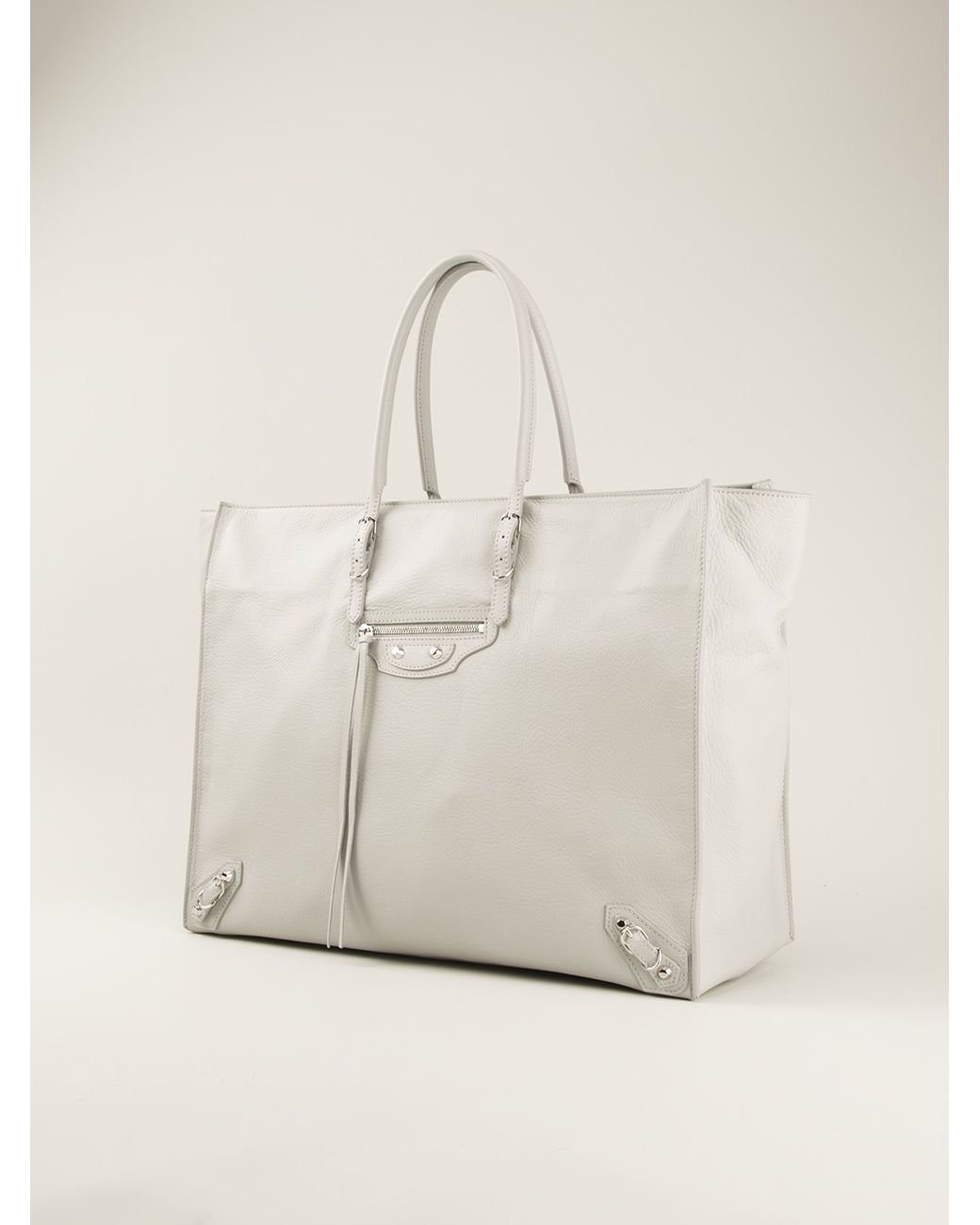 Balenciaga, Bags, Balenciaga Lambskin Papier Toteshoulder Bag