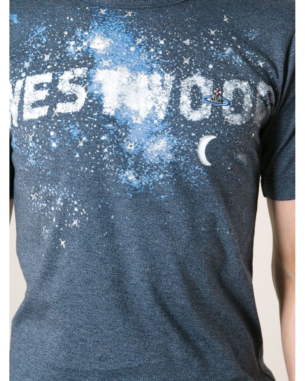 Tシャツ・カットソー VIVIENNE WESTWOOD Men T Shirts 3G010013 BLUE VIVIENNE WESTWOOD Men T Shirts 3G010013 BLUE (Vivienne