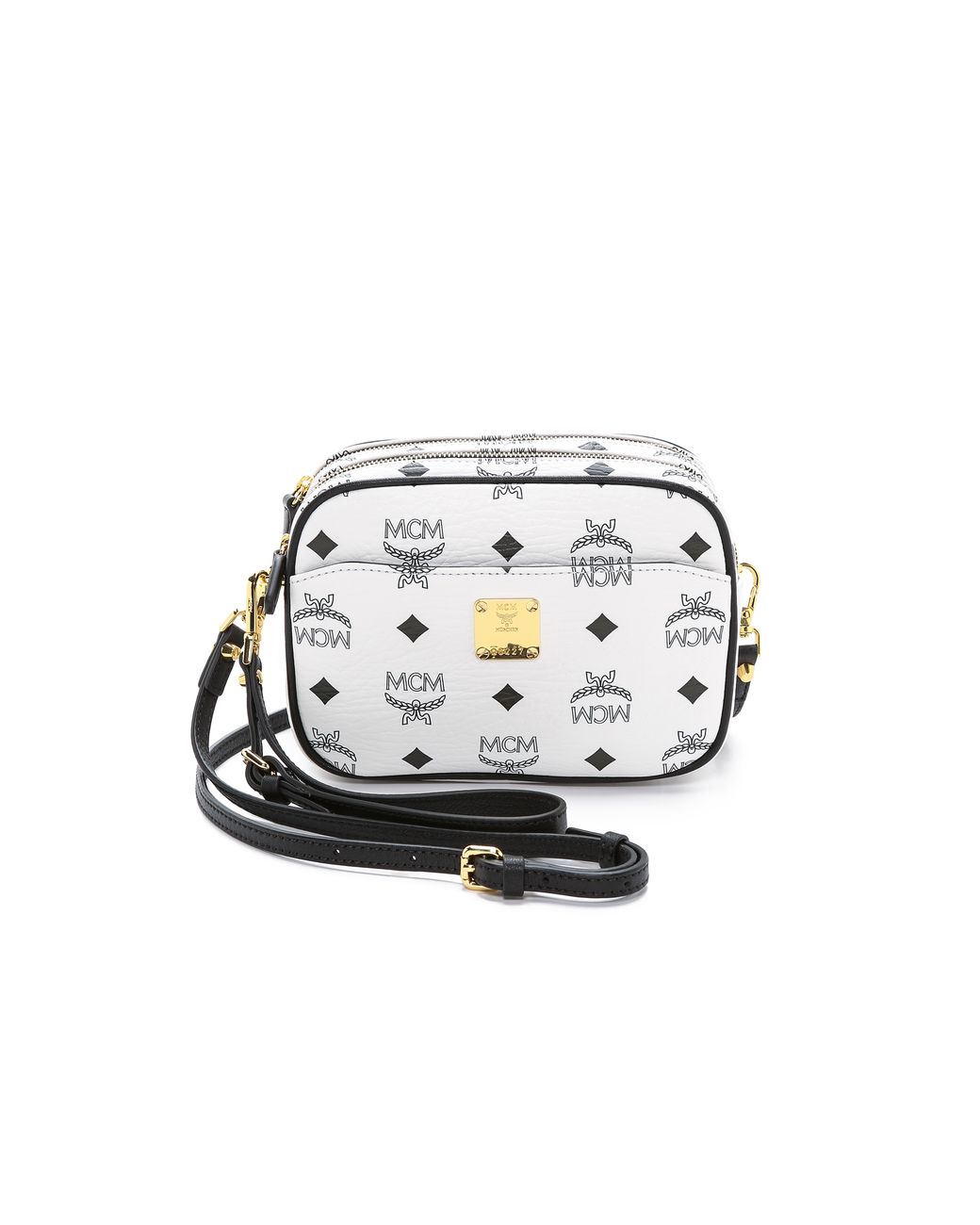 Mcm store white crossbody