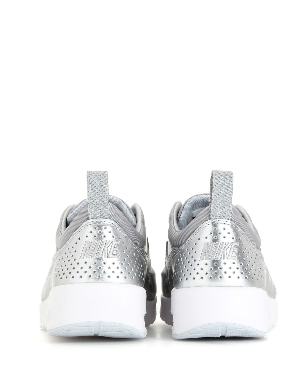 Nike Air Max Thea Metallic Silver Sneakers | Lyst