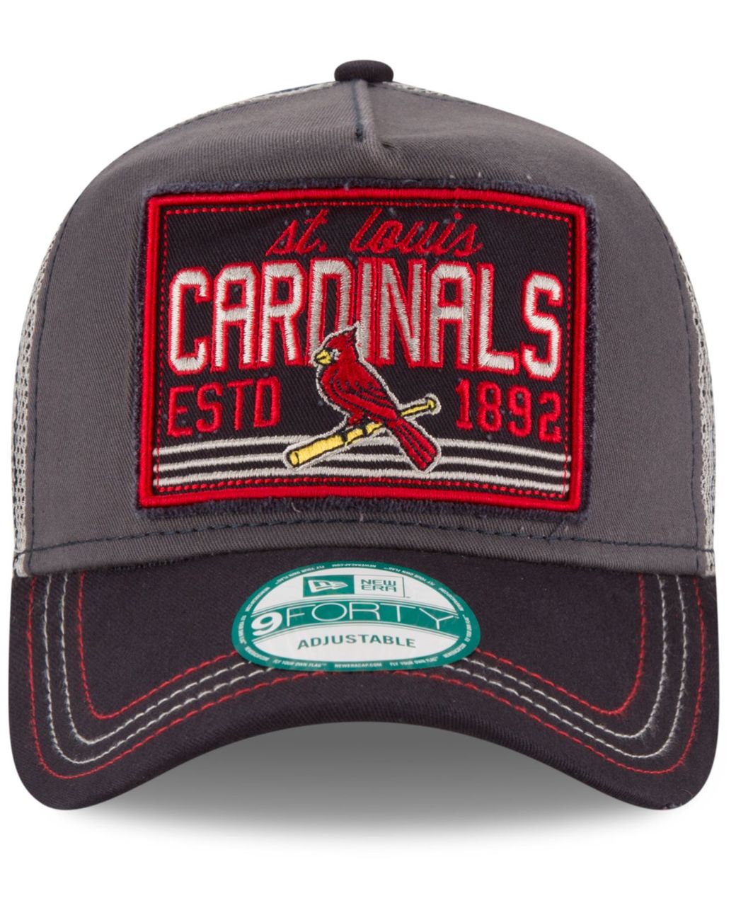 New Era Men's Red St. Louis Cardinals 2006 World Series Side Patch 9FIFTY Snapback Hat - Red