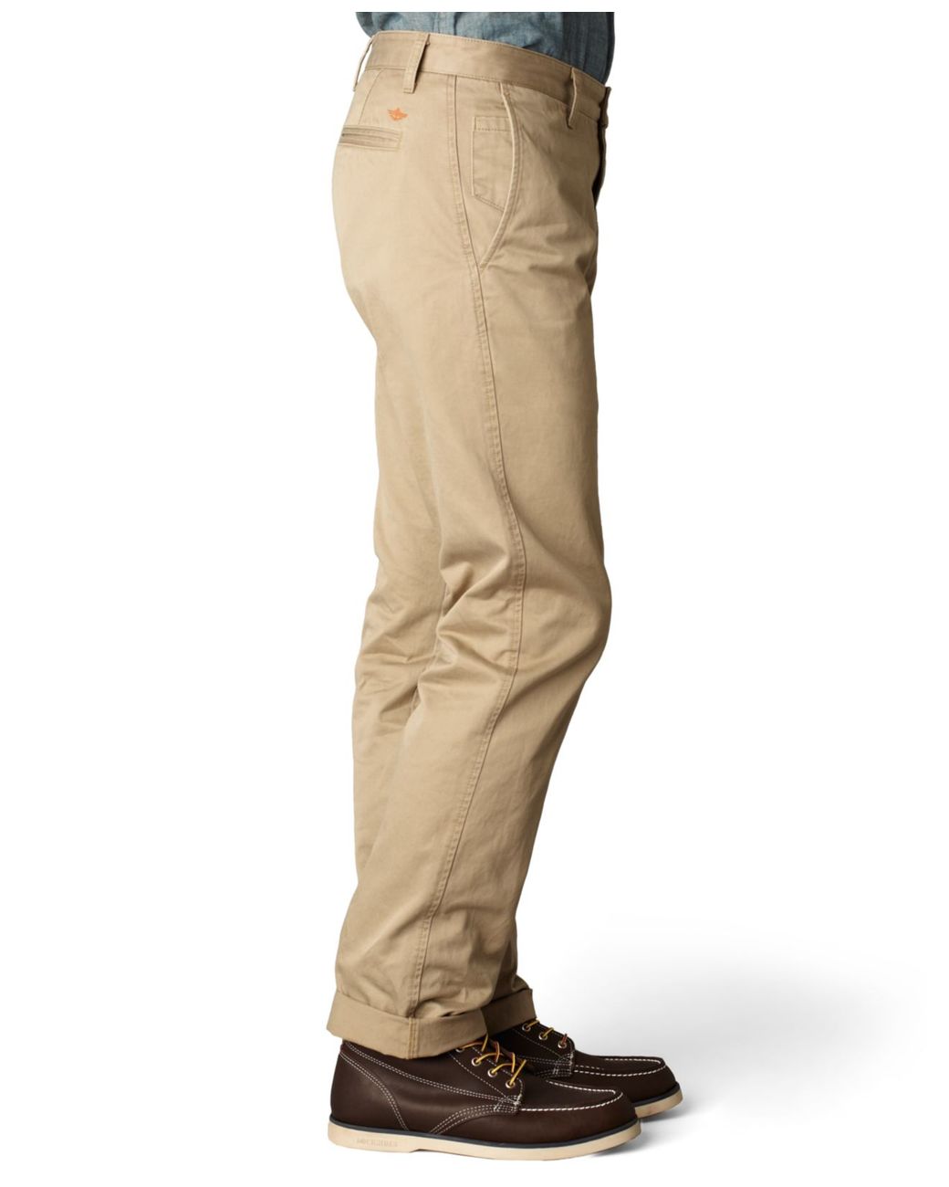 Dockers Men's Natural D1 Slim Tapered Fit Alpha Khaki Flat Front Pants