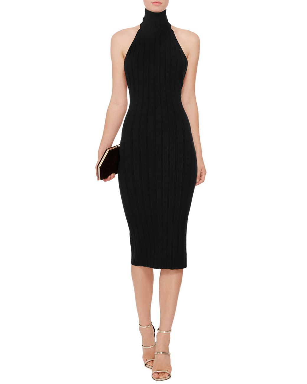 Cushnie et Ochs Sleeveless Turtleneck Midi Dress in Black Lyst